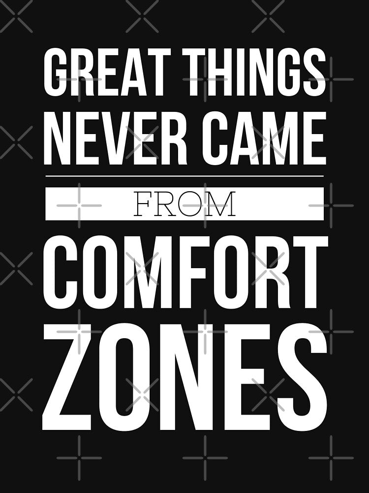 Great Things Never Came From Comfort Zones - Motivational Words by texteestore