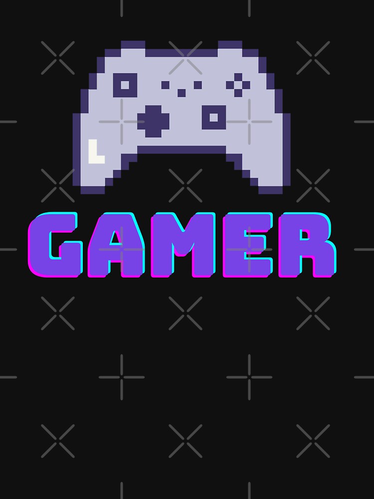 Pixel Art Game Controller Retro Gamer by FYTOBYTE