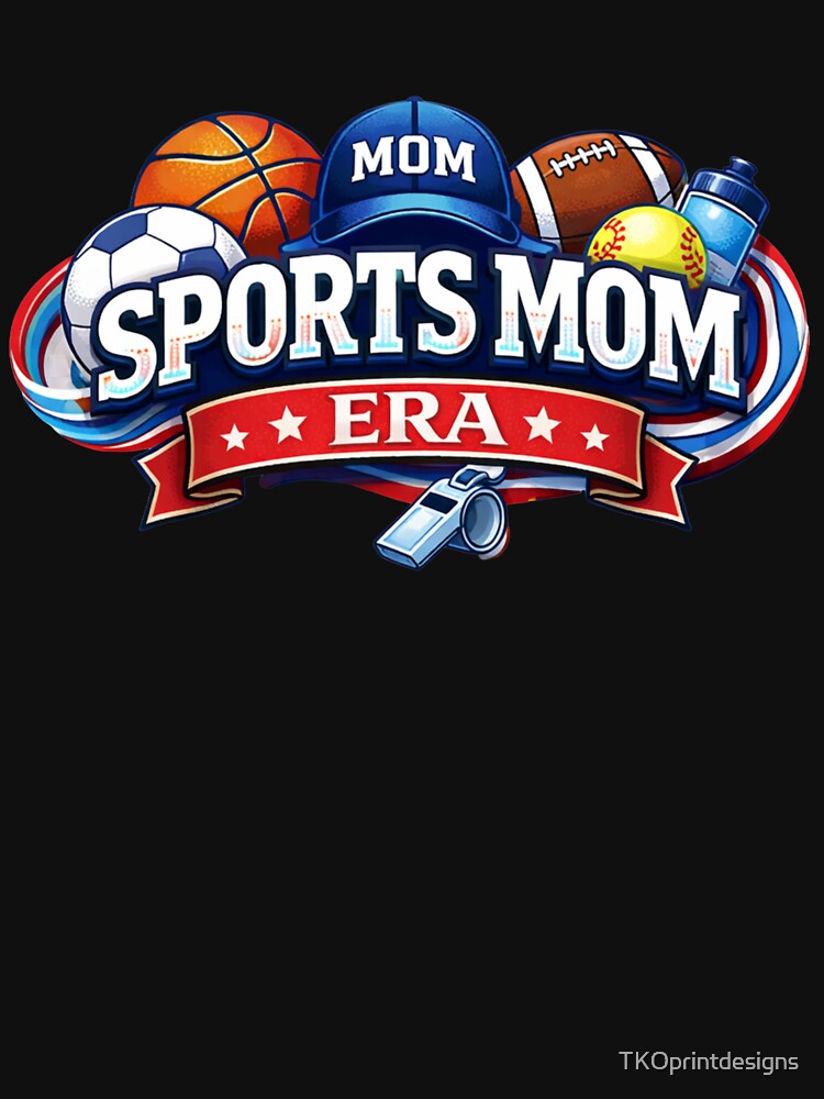 Sports Mom Shirt Proud Team Mom Game Day Soccer Baseball Basketball Mom Tee by TKOprintdesigns