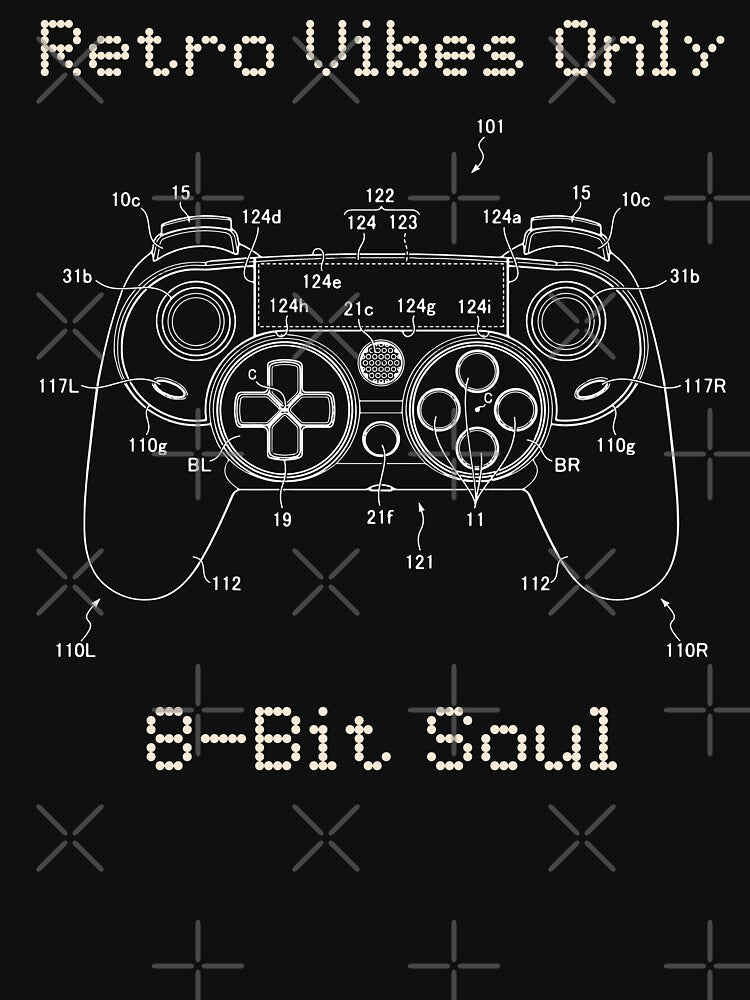 Retro Vibes Only 8-Bit Soul 90's Gamer T-Shirt by BambaKchula