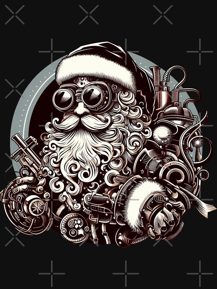 Steampunk Cool Santa Claus by organicgal