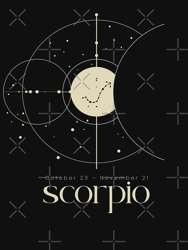 Minimalist Scorpio Zodiac Sign Constellation Astrology Aesthetic Astrology by VermintStudio