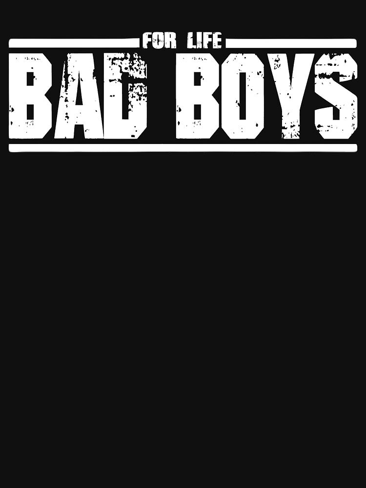 Bad Boys For Live - White Logo by David Storm