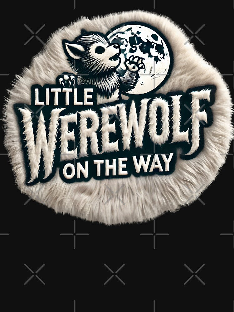 Little Werewolf on the Way Announcement - Spooky Halloween Themed Baby Announcement by StyLeHi