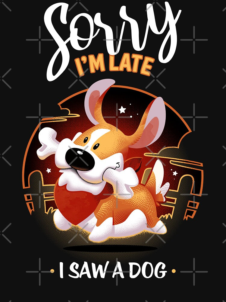 Sorry I'm late! I saw a dog - Cute Corgi Animal by Snouleaf