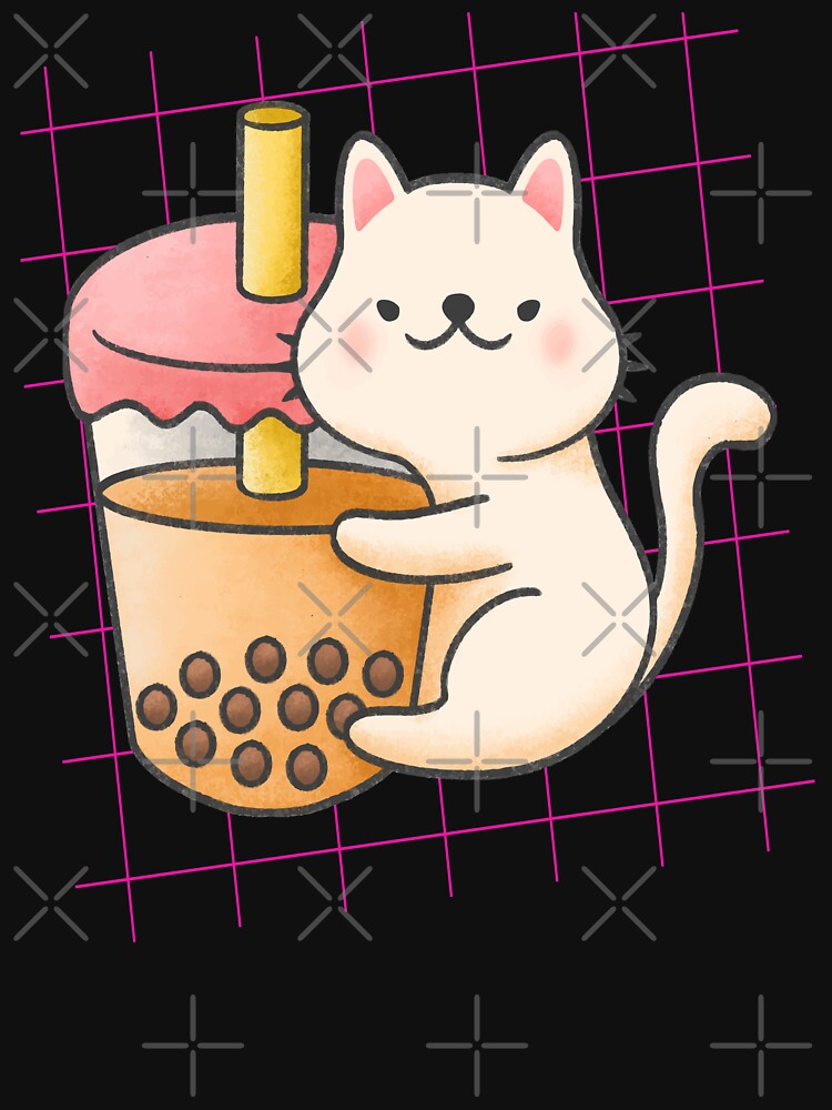 Kawaii Cat Dring Boba Tea/Bubble Tea by Tovahblue