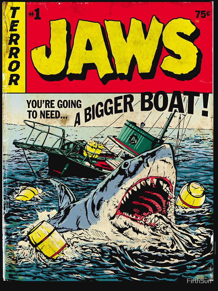 Jaws #1 Edition Comic Book Cover by FifthSun