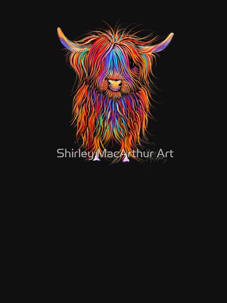 CoW PRiNT SCoTTiSH HiGHLaND ' PuMPHReY ' BY SHiRLeY MacARTHuR by Shirley MacArthur Art