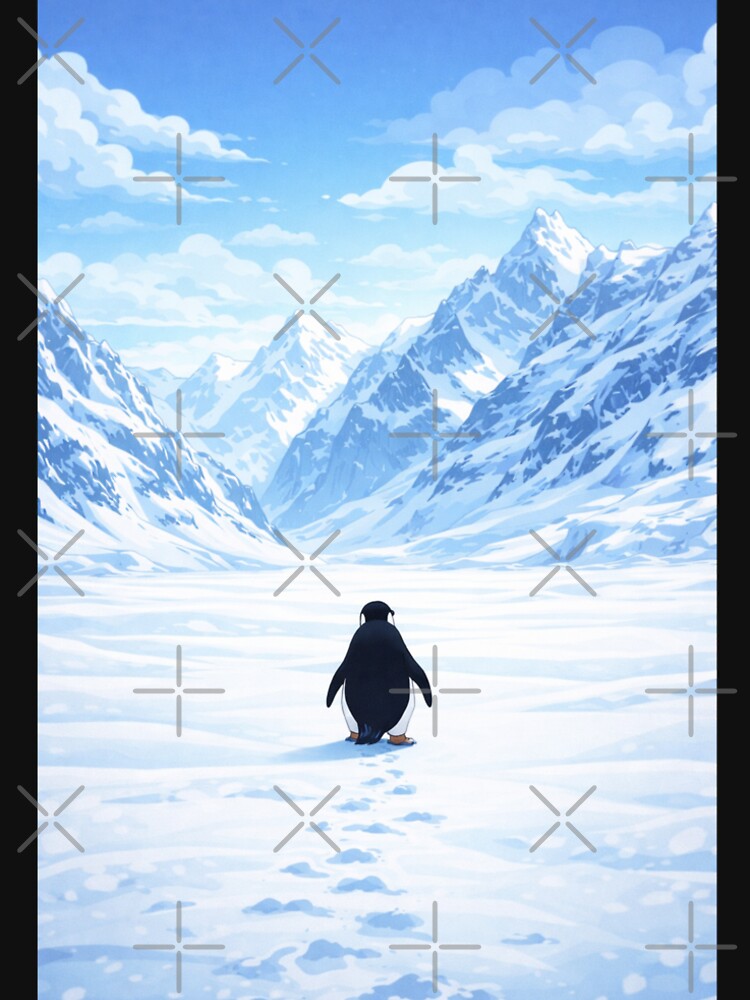 Nihilist Penguin | The Mountains Are Calling, But Why? | Antarctica Penguin Walking Alone by boldstuffshop
