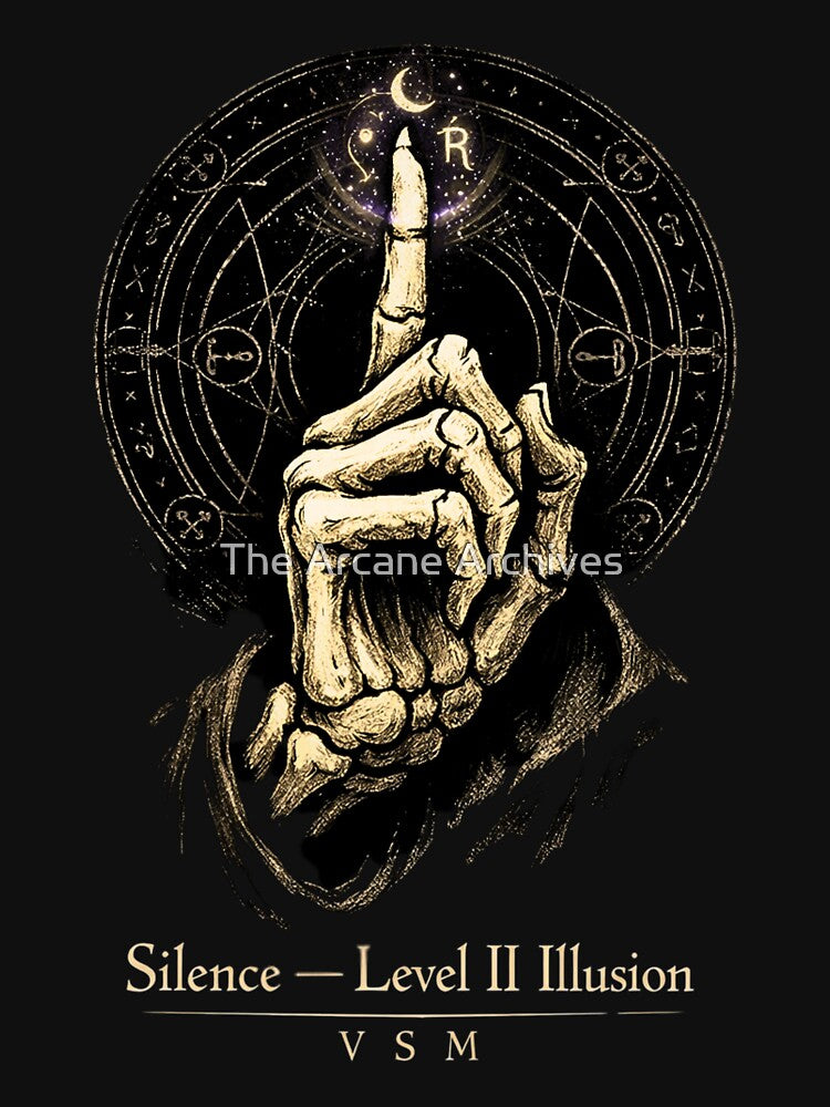 Silence Spell – Dark Academia Arcane Librarian | Fantasy Illusion Magic by The Arcane Archives