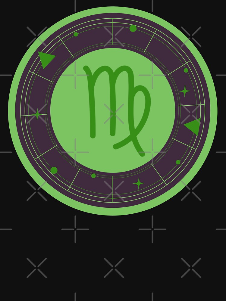 Virgo Zodiac Sign Green design by mbuz90