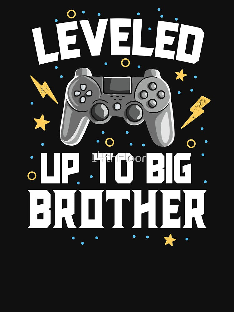 Leveled Up To Big Brother Baby Announcement Gaming Gamer by 14thFloor