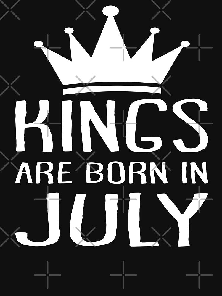 Kings are born in July shirt by niftee