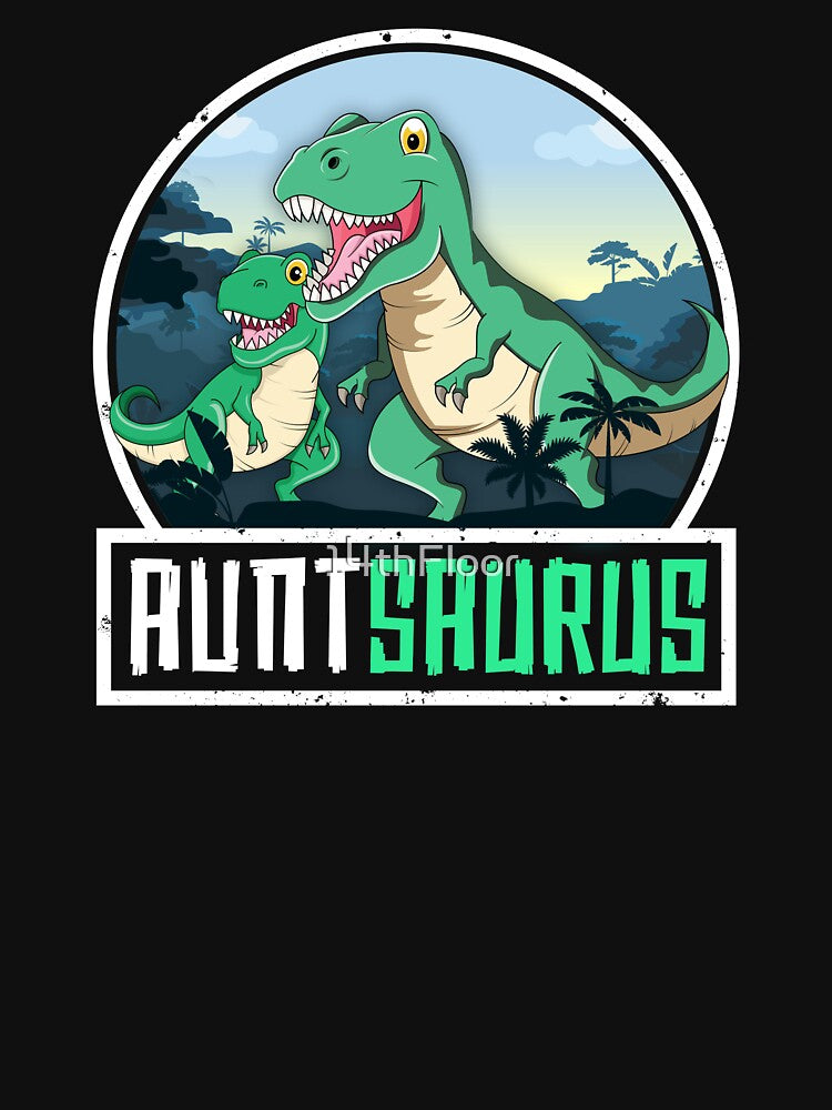 Auntsaurus T-Rex Aunt Dinosaur Saurus Women Matching Family by 14thFloor