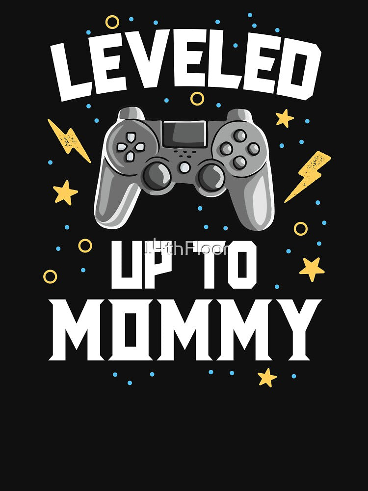 Leveled Up To Mommy Baby Announcement Gaming Gamer by 14thFloor