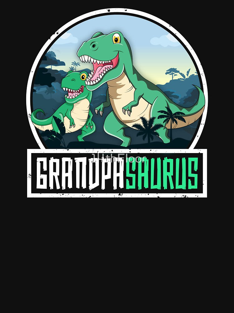 Grandpasaurus T-Rex Dinosaur Saurus Grandpa Matching Family by 14thFloor