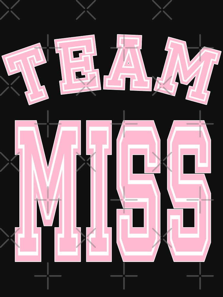 Team Miss Pink Girl Mom Baby Shower Gender Reveal Party Cute Funny Gift by arcadetoystore