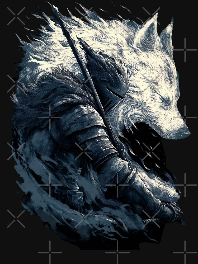 Video Game Inspired Dark Knight Wolf Hunter Design by Senpaiwaves