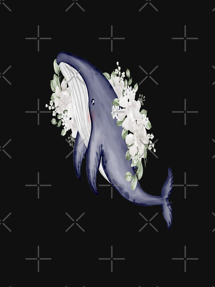 Funny Whale Hello There Gift T Shirt Orca Lover Gift by MOHAMED  El AYADI
