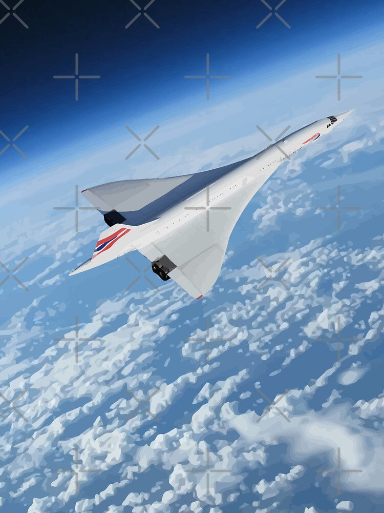 Concorde "Earth Curvature" by Speedbirddesign