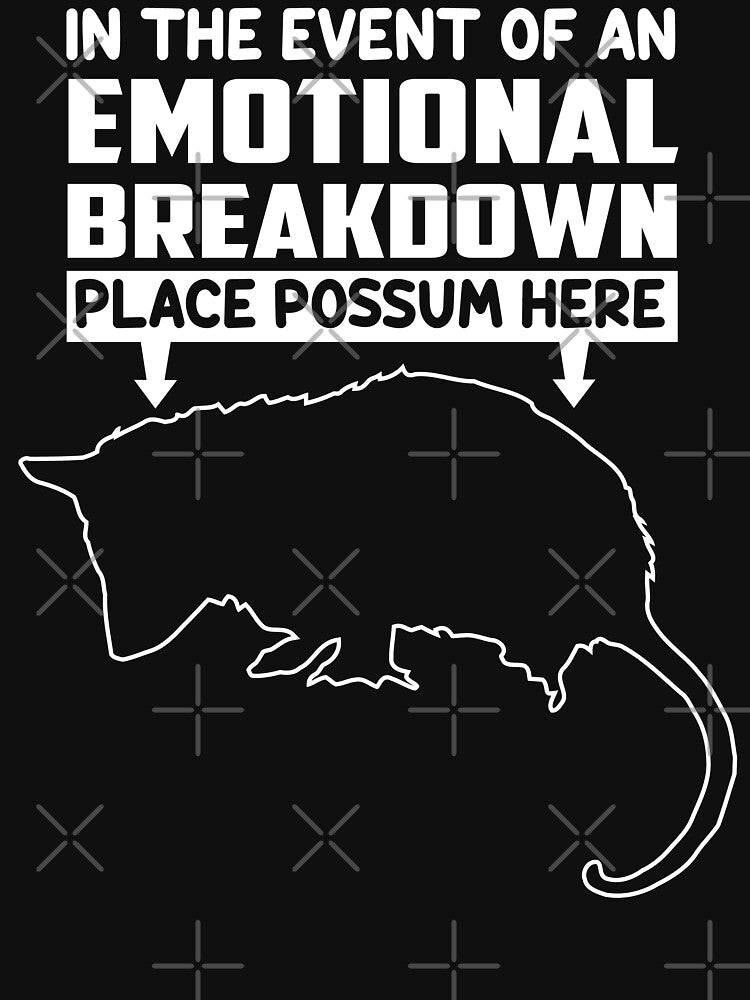 Emotional Breakdown Opossum by Liberty Loom  Designs