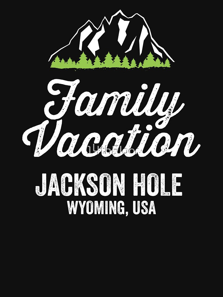 Jackson Hole Wyoming USA Family Vacation Shirt by 14thFloor