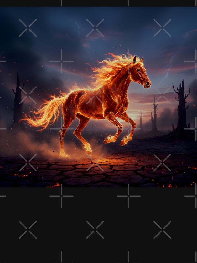 Majestic Fire Horse - Chinese New Year Spirit Animal by MMYST