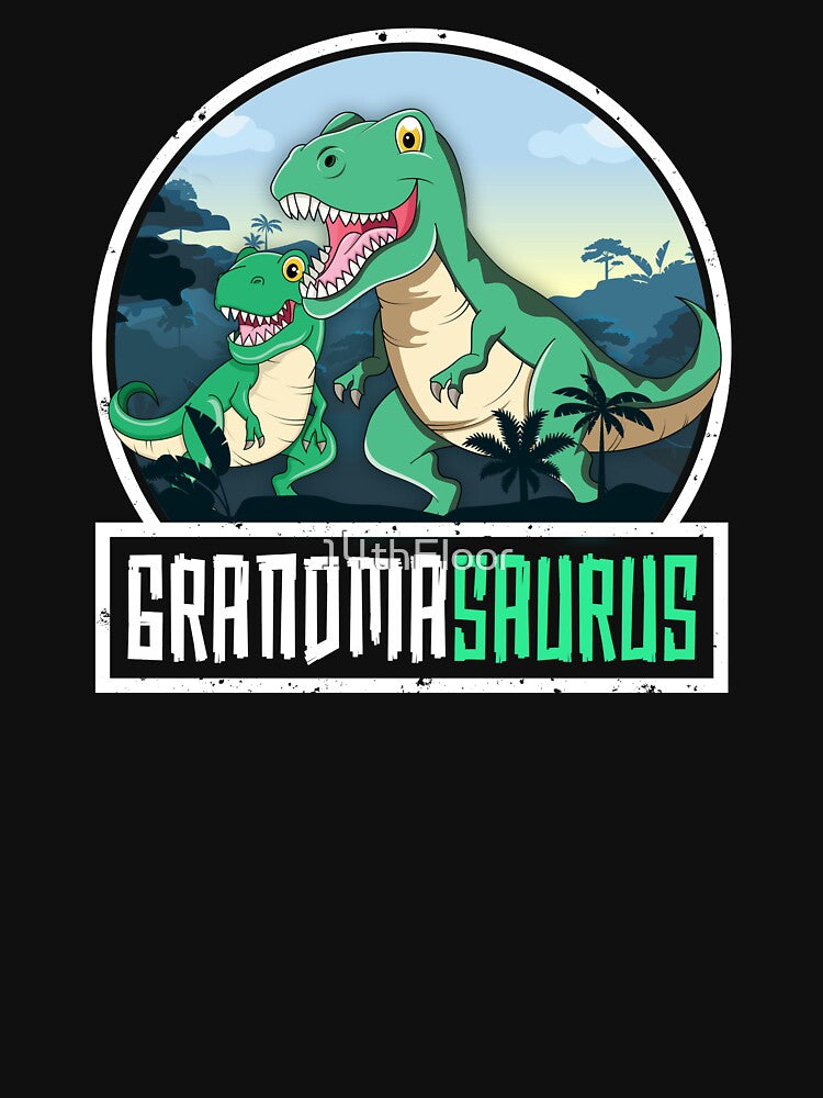 Grandmasaurus T-Rex Dinosaur Saurus Grandma Matching Family by 14thFloor
