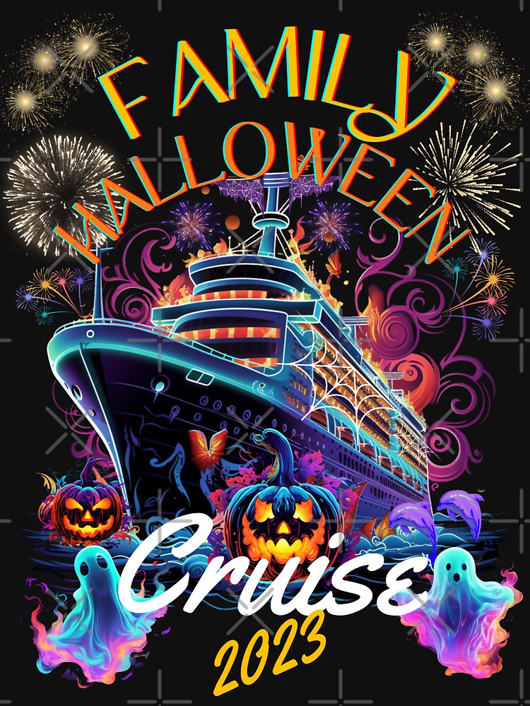 CRUISE HAPPY HALLOWEEN CRUISE NEON PUMPKIN GHOST by PomskysRus