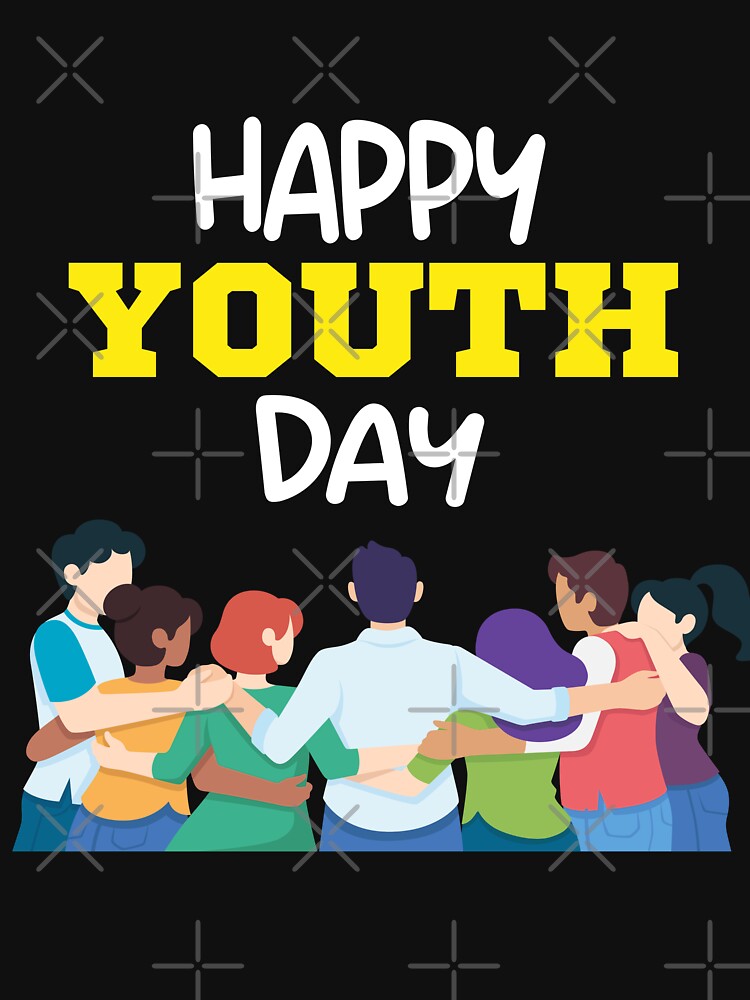 Copy of happy youth day- international youth day- held on 12 August. Classic T-shirt - GIFT by tangershop1