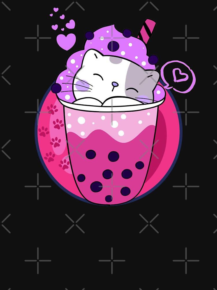 Cat Boba Tea Bubble Tea Kawaii Anime Japanese  Neko Girl Teen by Artystico  ⭐⭐⭐⭐⭐