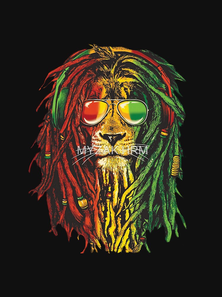 Rasta Lion Art for Reggae Lover by MYZAK HRM