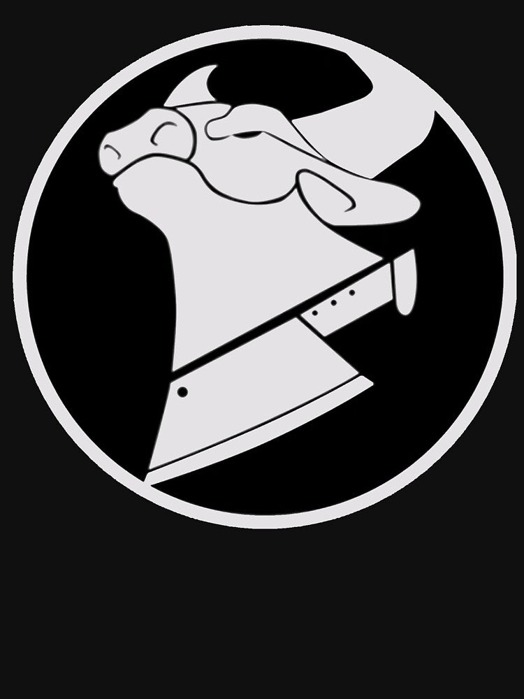 CowChop White and Black Logo by HibernatingP