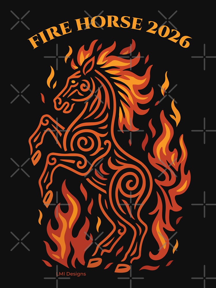 Fire Horse 2026 – Zodiac Tattoo Art by LMIdesigns