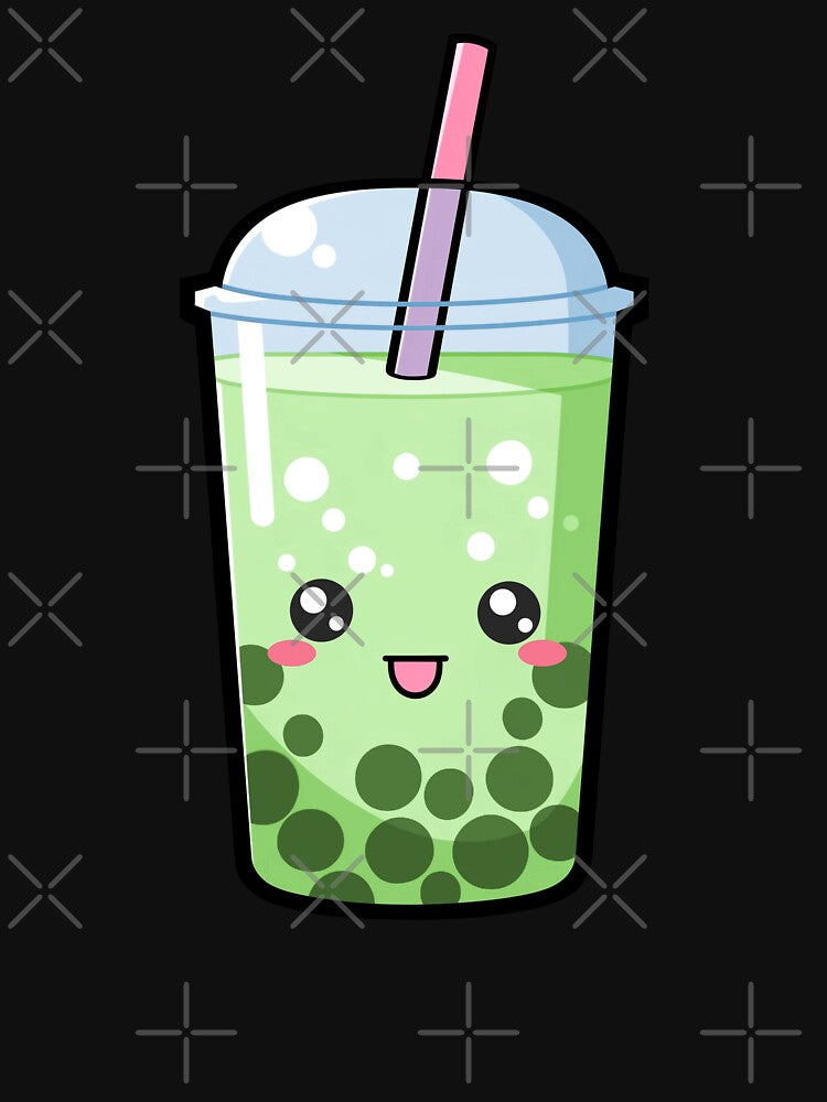 Kawaii Boba Tea Green - Anime Shirt by KAIGAME Art