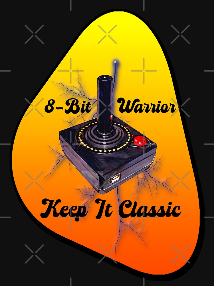 Retro Gamer Legend – 8-Bit Joystick Classic Controller Design by Topoartispp