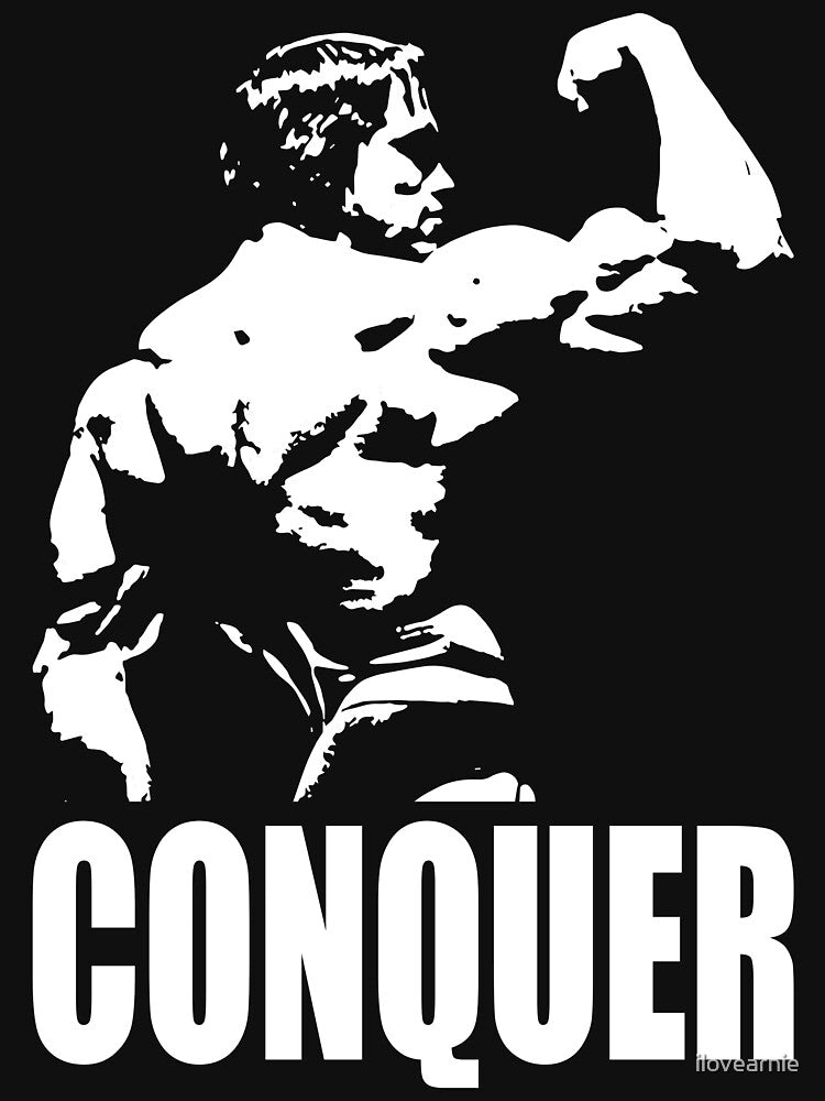 CONQUER (Arnold Back Bicep Flex) by ilovearnie