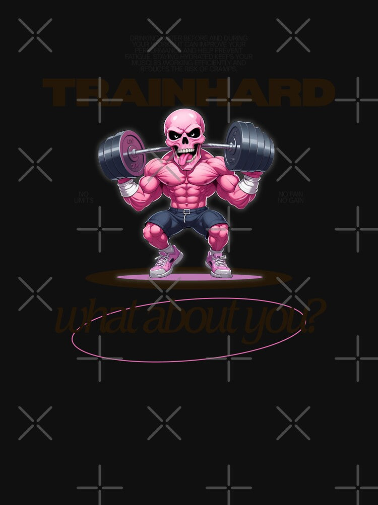 TrainHard Skull – Stay Hydrated, Lift Heavy by TrainHardCo