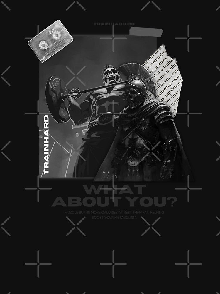 Skull Warriors Weightlifting Artwork | TrainHard Co. by TrainHardCo