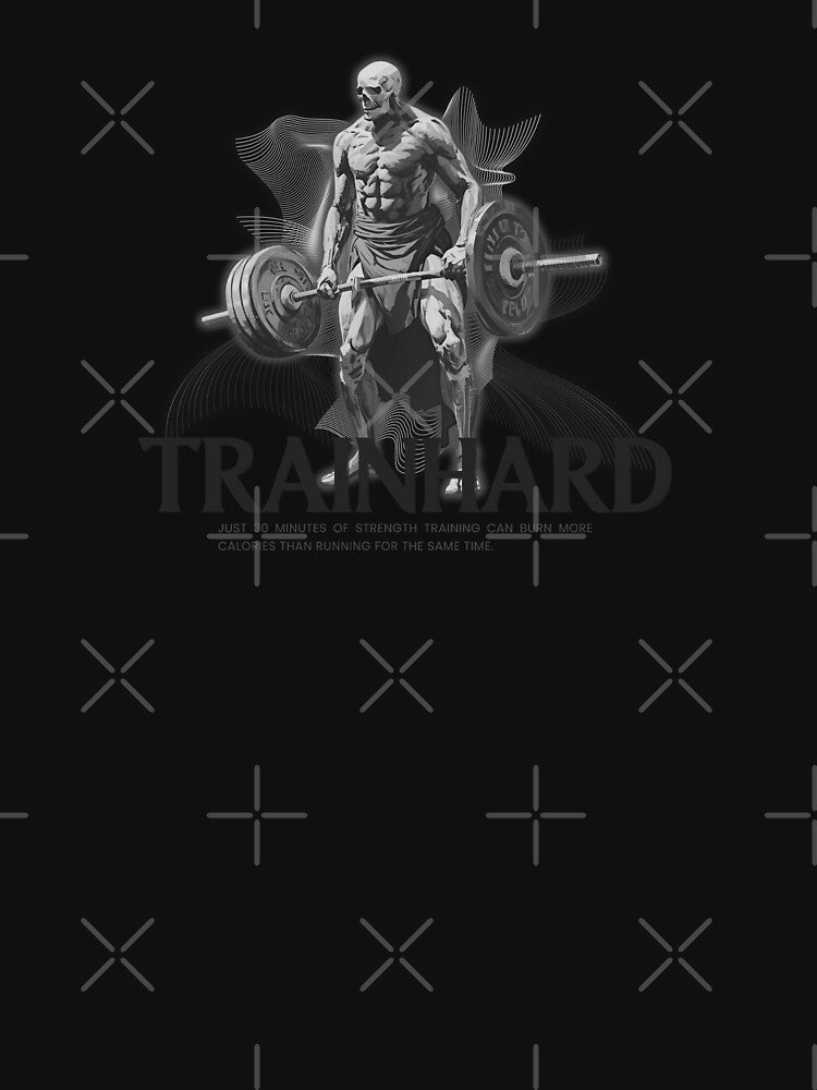 TrainHard Co. Strength Skull Deadlift T-Shirt by TrainHardCo