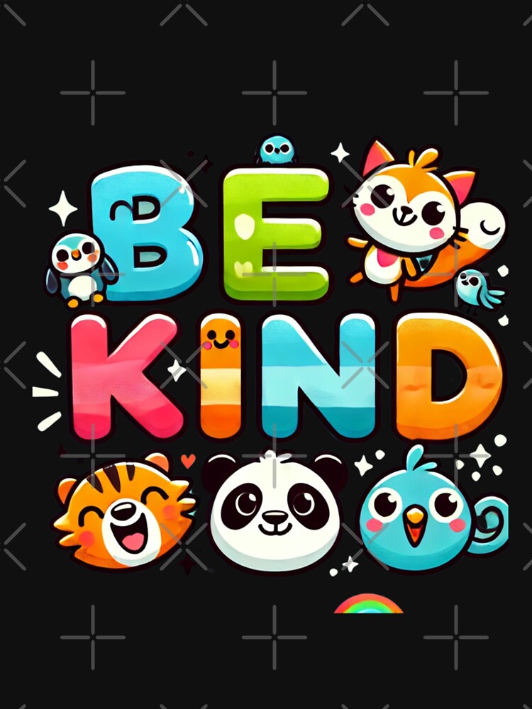 Be Kind Kids' Design – Fun, Colorful, and Playful Animal Illustrations by Glow & Grow