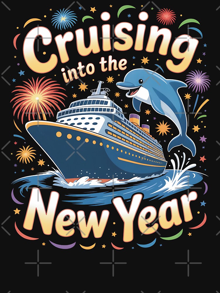 Cruising Into New Year's Eve Family Matching Cruise Gift by SkymarArt