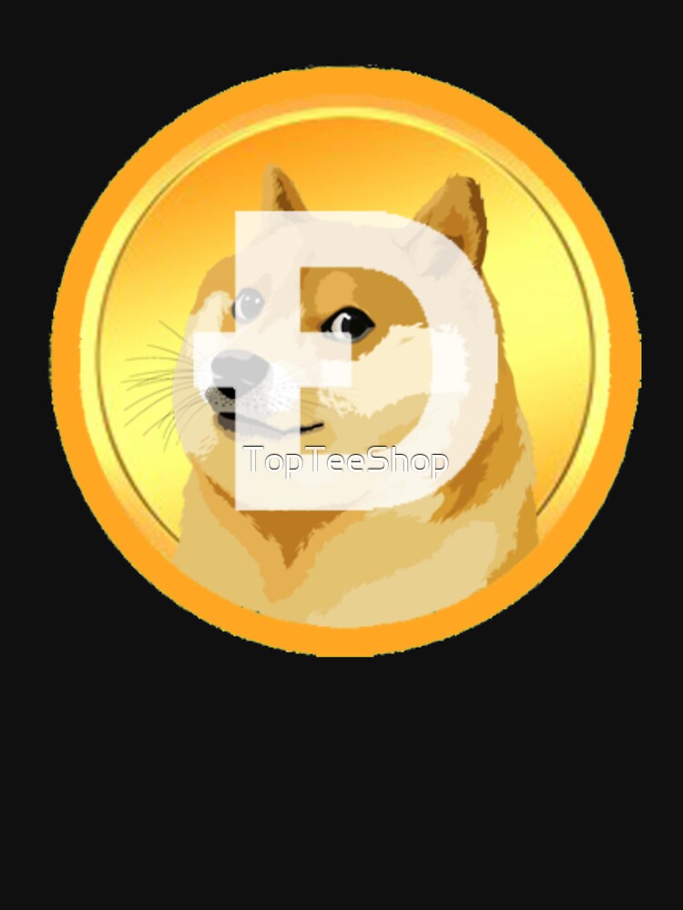 Dogecoin T-shirt Funny Dog Meme Coin Crypto Currency Doge by TopTeeShop