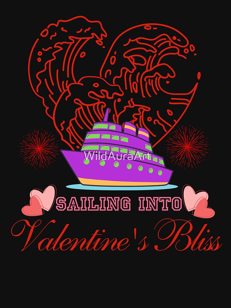 Heart Cruise Valentines Day Sailing Family Vacation Matching Crew by WildAuraArt