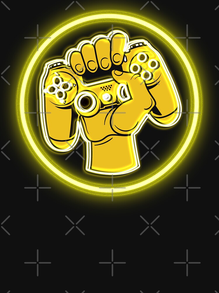 Neon Golden Hand & Controller by NoomArts