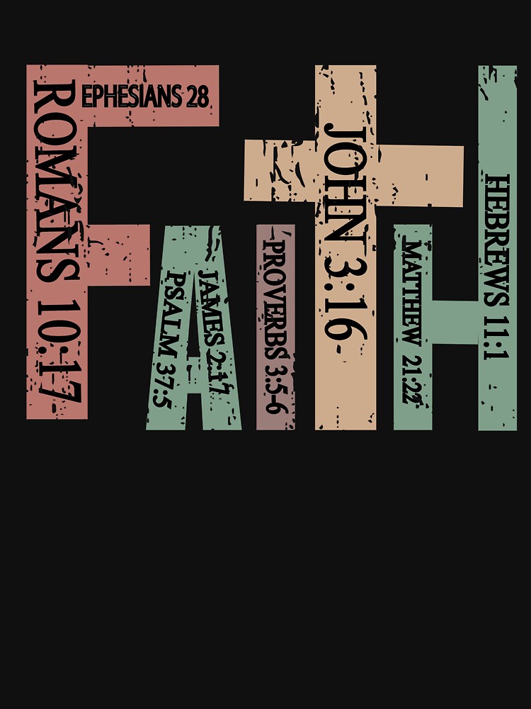 Colorful Christian Faith With Scriptures by Embers & Incense Co.