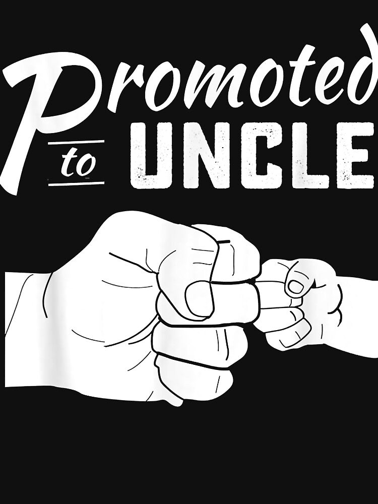 Mens Promoted to Uncle baby announcement 2022 by SeppeGoffin