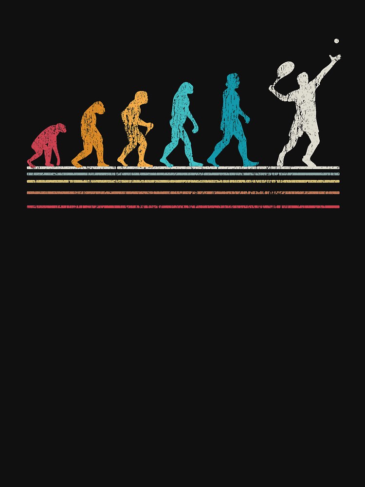 Tennis Evolution Tennis lover gifts by Grimbart