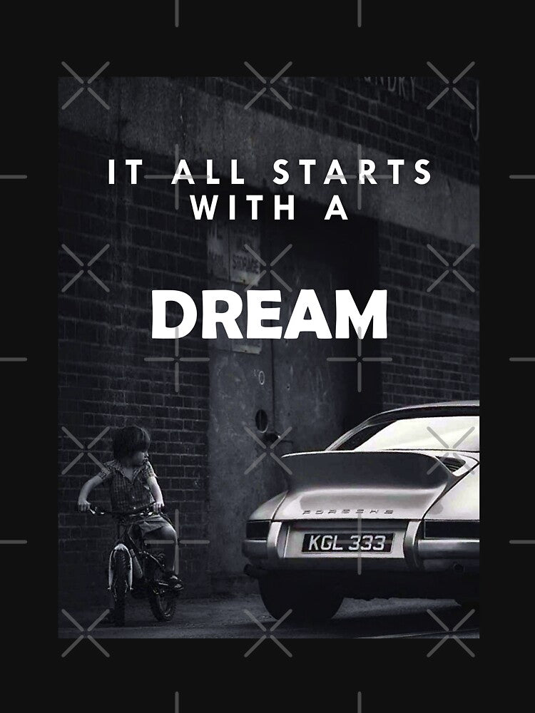It All Starts With A Dream Motivational Quote by SuccessHunters