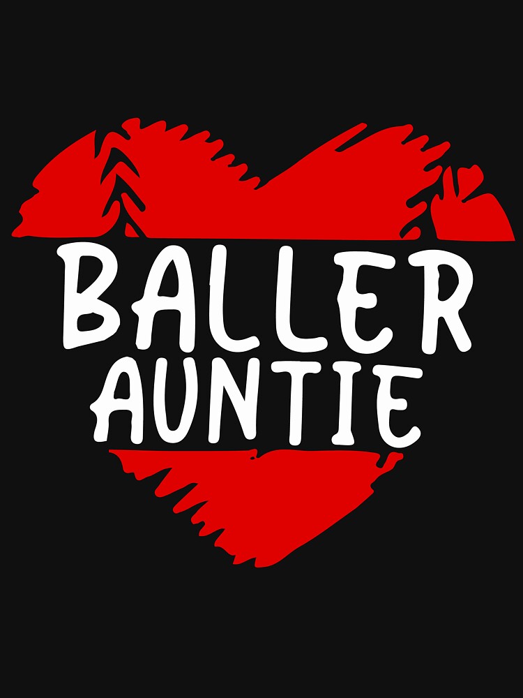 Aunt Baseball Shirts For Women Baller Auntie Mother's Day by MGHdesign